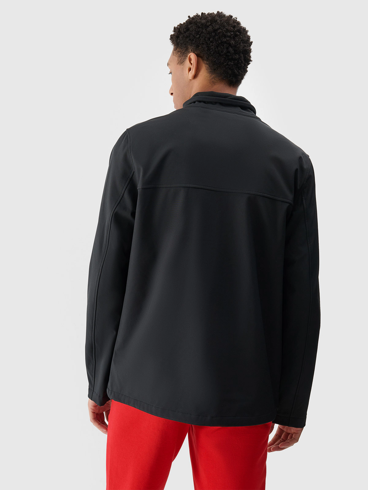 Softshell wiatroodporny membrana 5000 męski - czarny