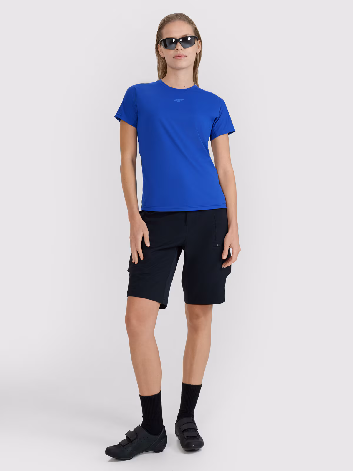 Spodenki rowerowe damskie - czarne