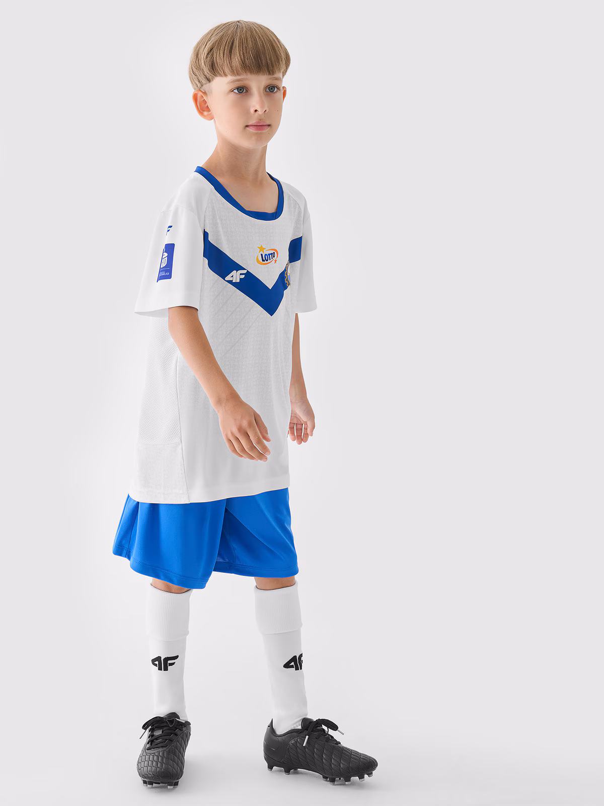 Koszulka klubowa wyjazdowa z sezonu 2024/25 chłopięca 4F x Stal Mielec - multikolor