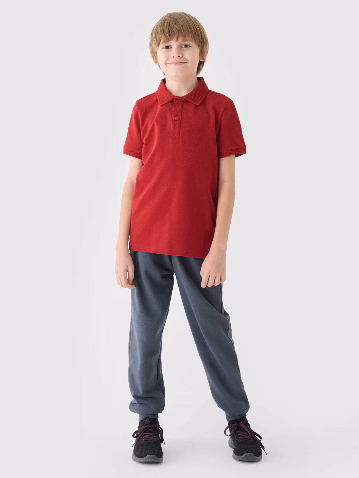 Koszulka polo chłopięca - czerwona