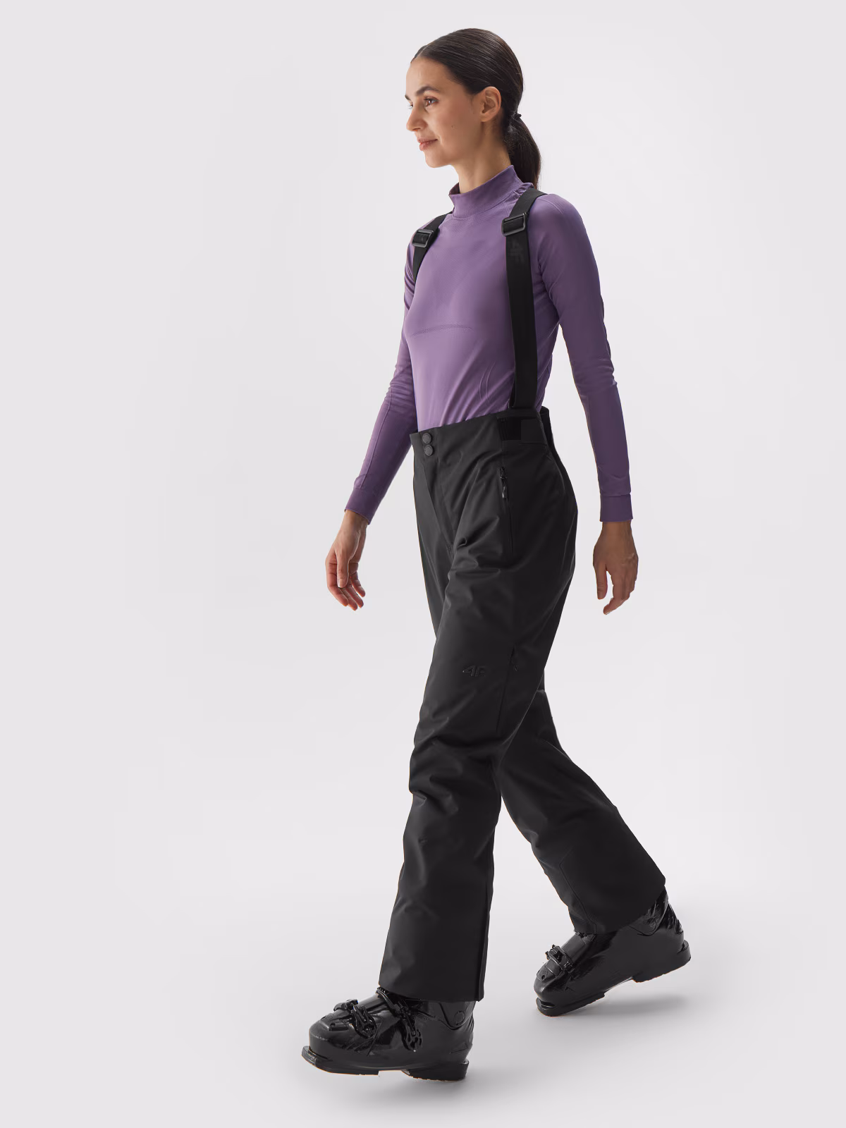 Spodnie narciarskie membrana Dermizax 20000 damskie - czarne