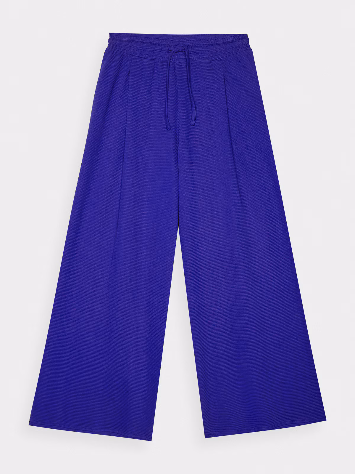 Spodnie dresowe z szerokimi nogawkami damskie - białe