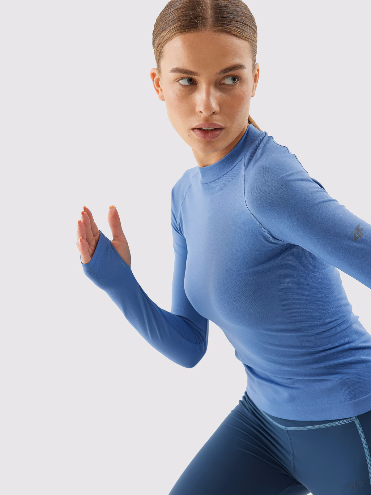 Longsleeve do biegania bezszwowy damski