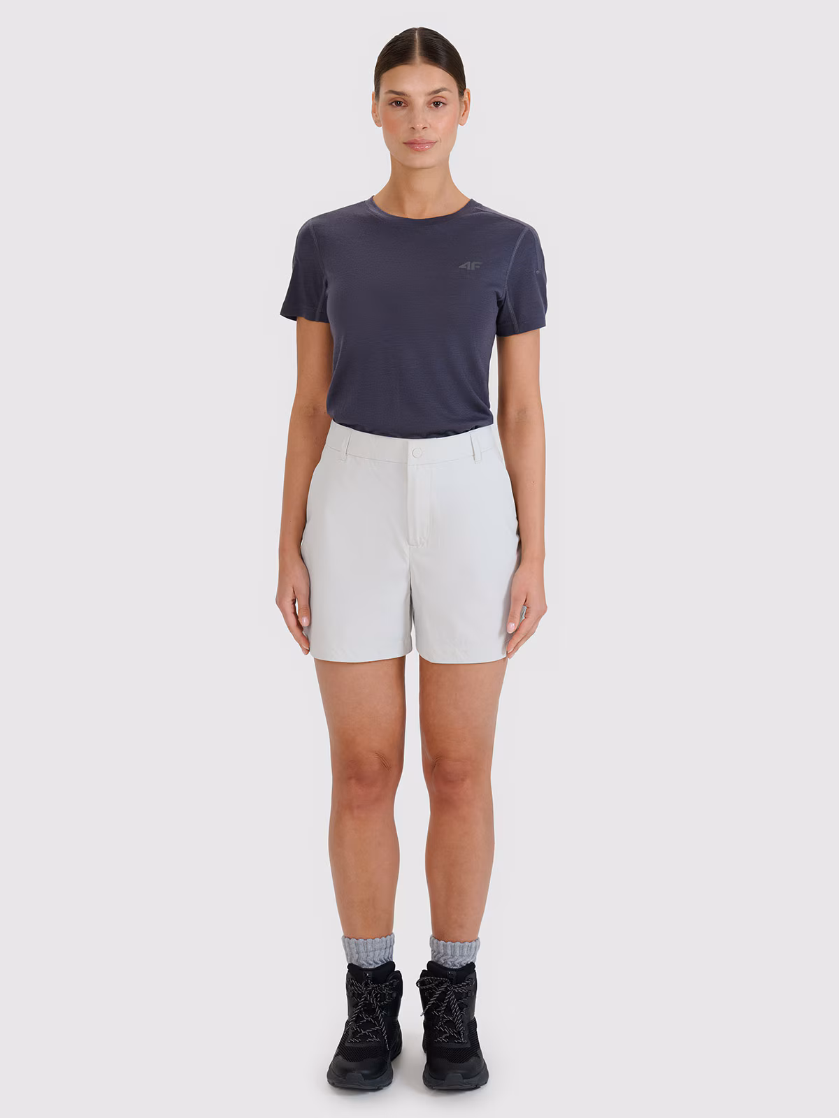 Spodenki trekkingowe szybkoschnące damskie - niebieskie