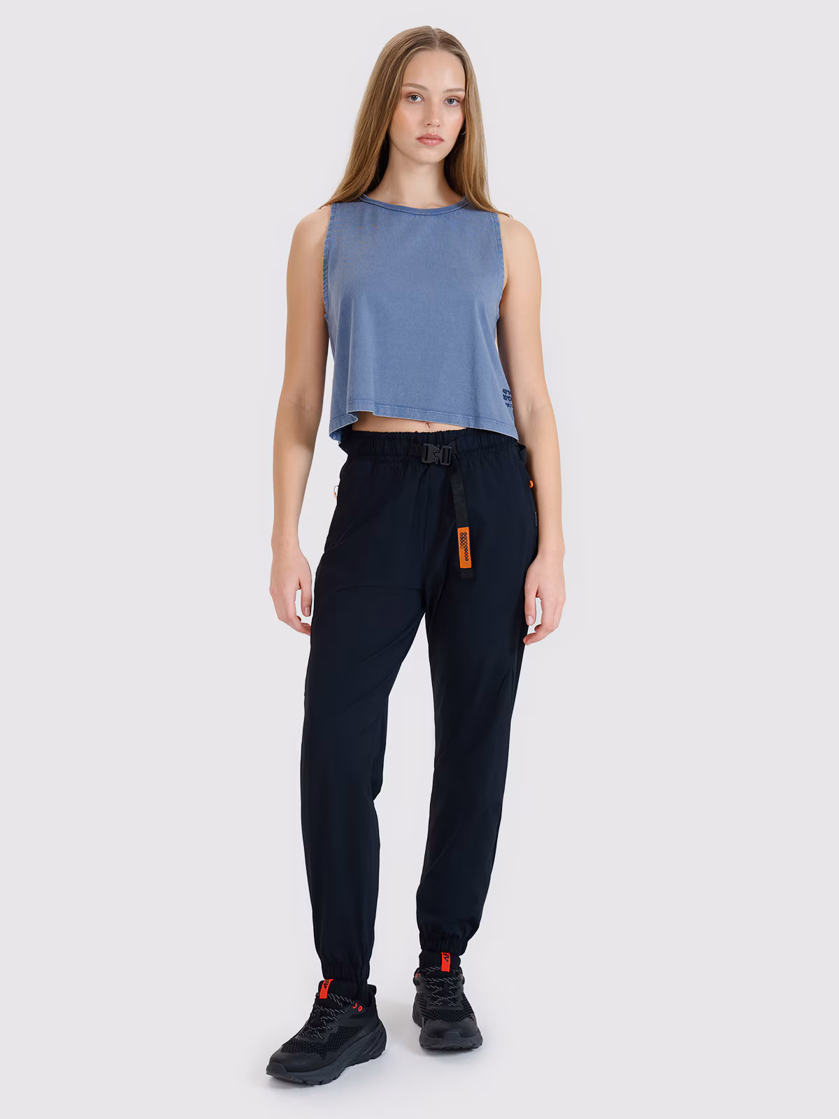 Top z nadrukiem damski - granatowy