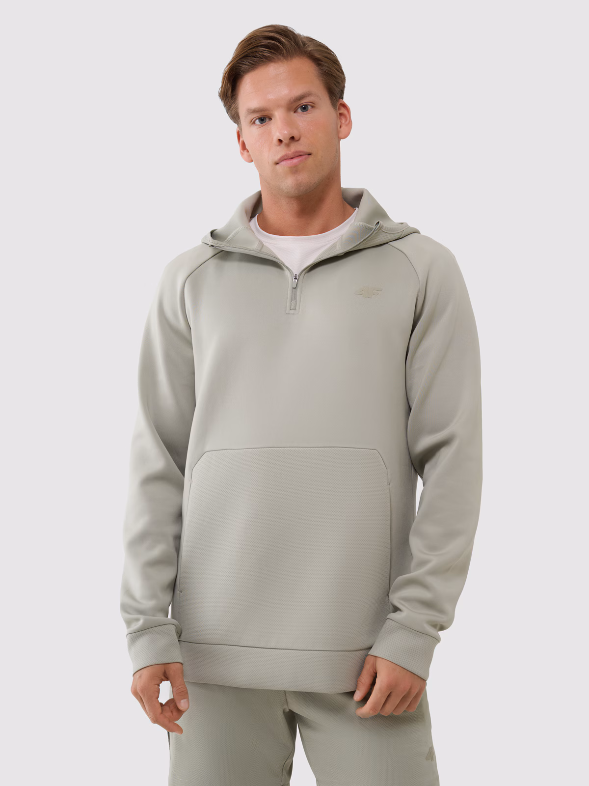 Bluza treningowa regular szybkoschnąca męska - czarna