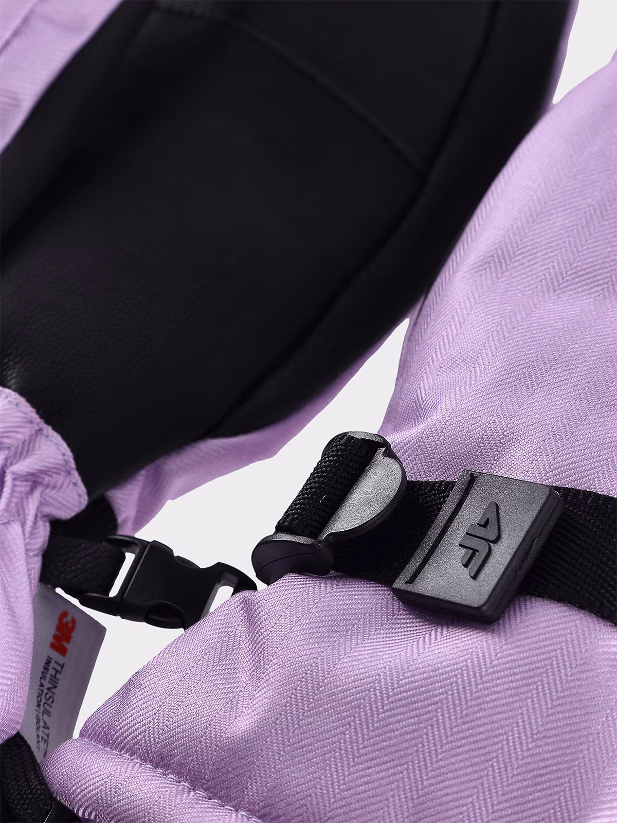 Rękawice narciarskie z jednym palcem damskie - fioletowe