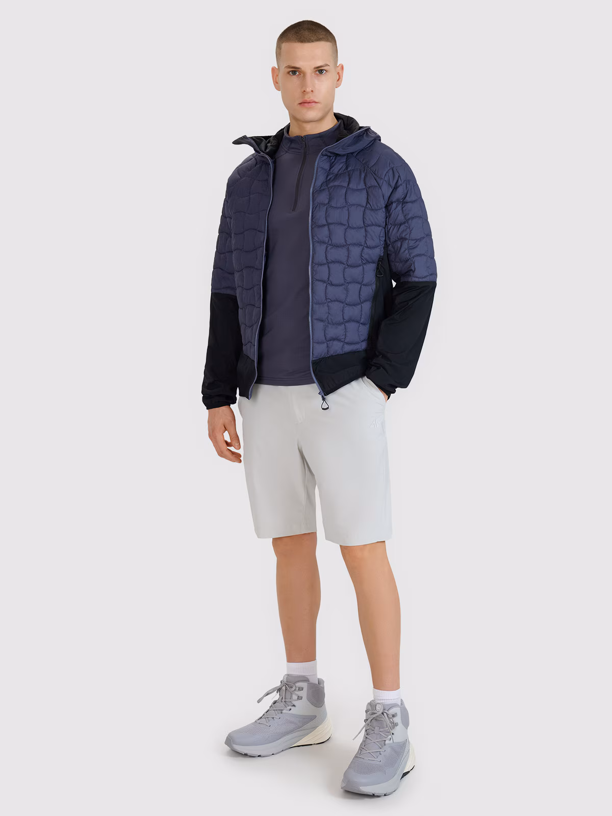 Kurtka puchowa trekkingowa z wypełnieniem Primaloft Black Insulation męska - niebieska