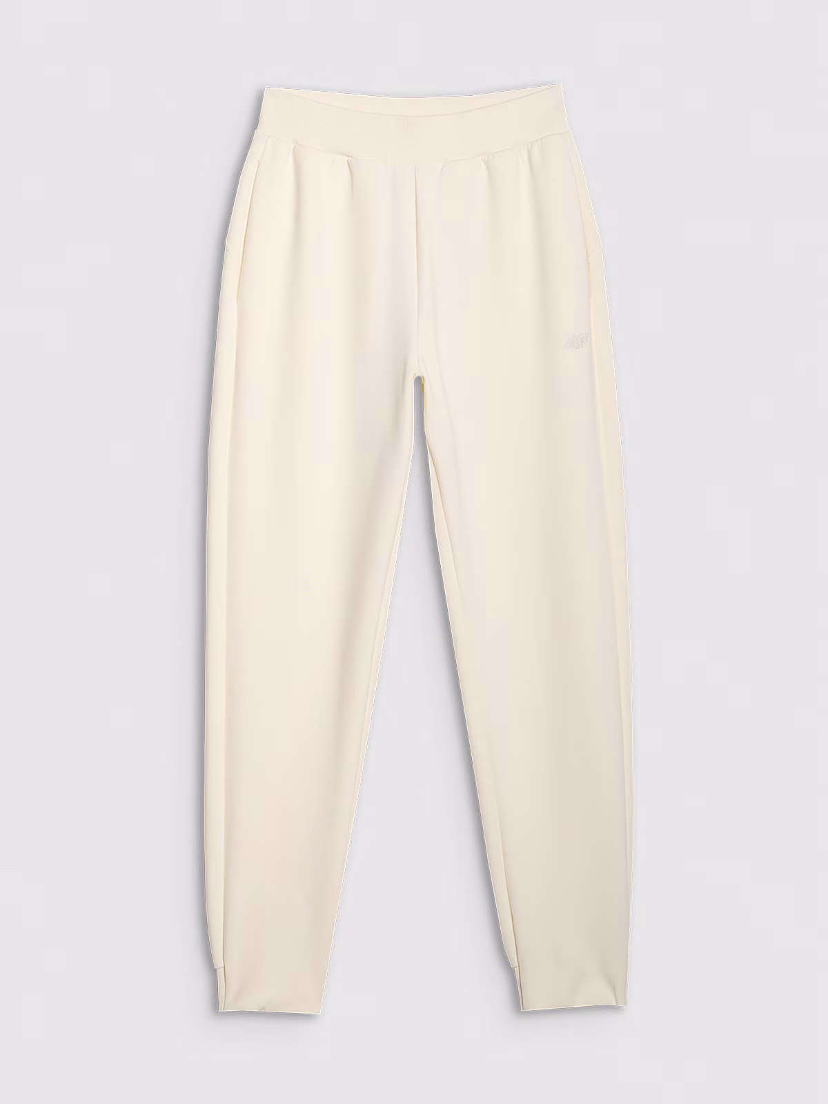 Spodnie dresowe joggery damskie - białe