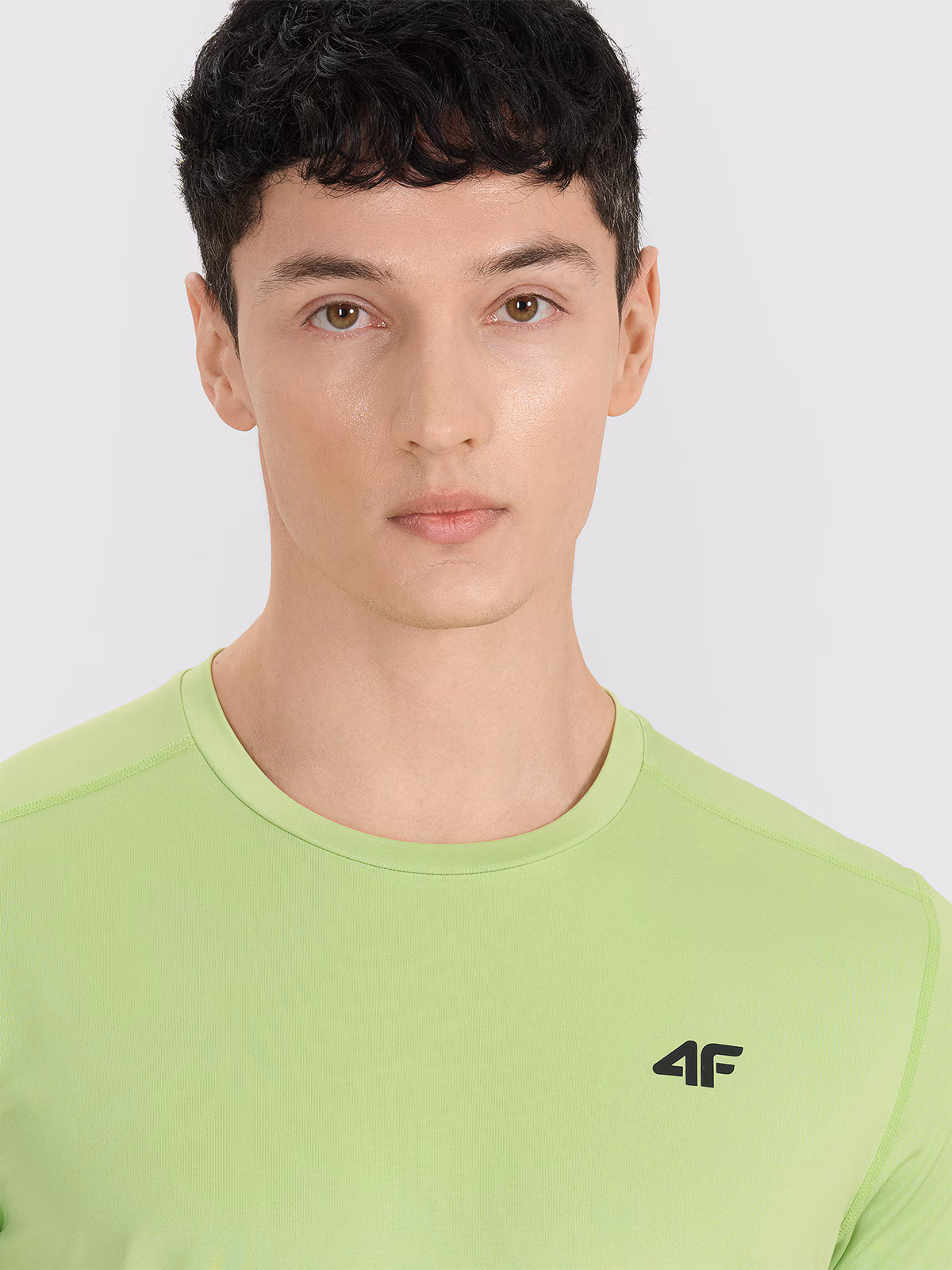 Koszulka treningowa szybkoschnąca męska - turkusowa