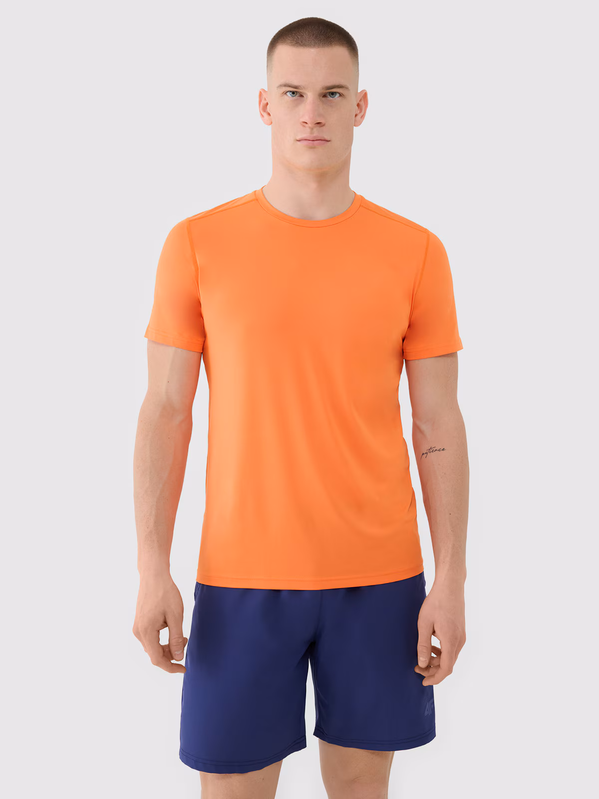 Koszulka treningowa szybkoschnąca męska - granatowa