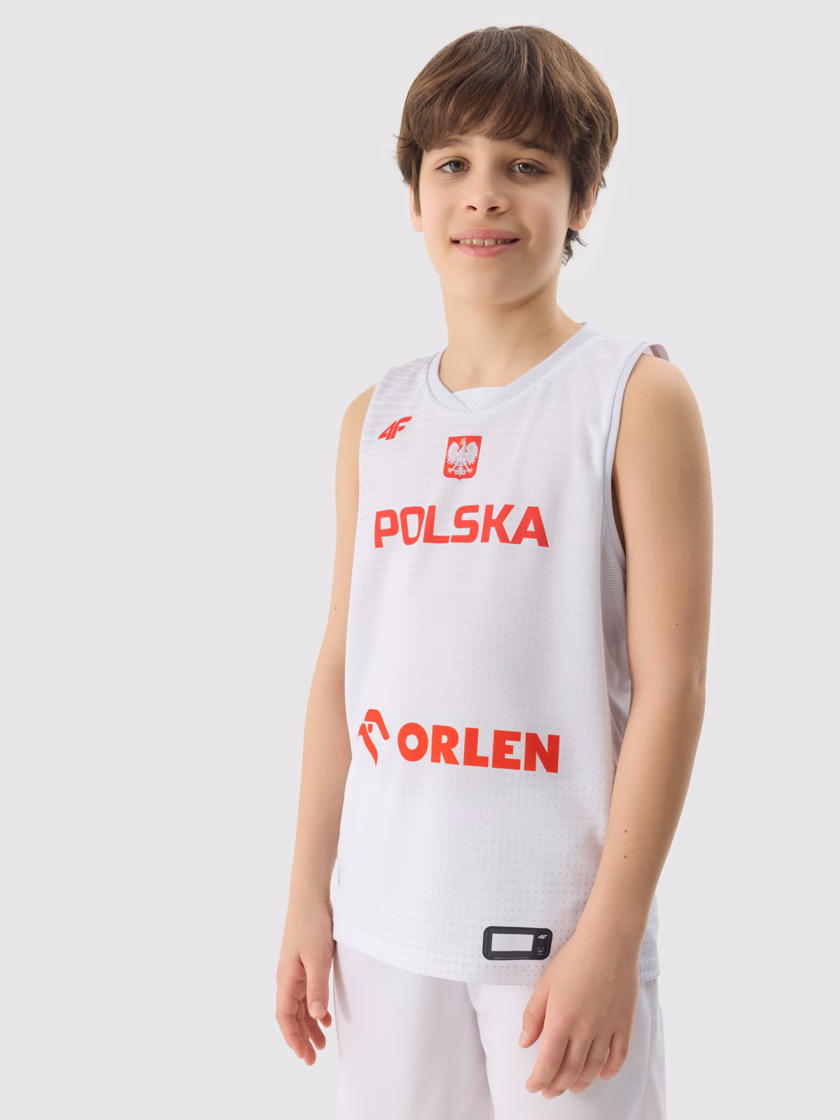 Koszulka reprezentacyjna chłopięca 4F x PZKOSZ - multikolor