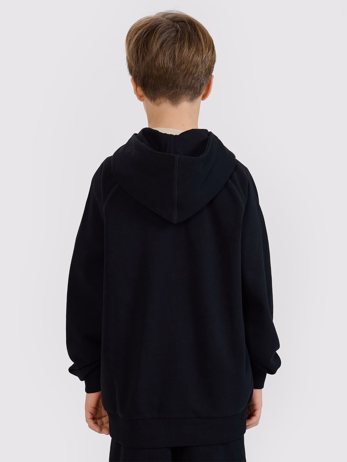 Bluza dresowa rozpinana z kapturem chłopięca - beżowa