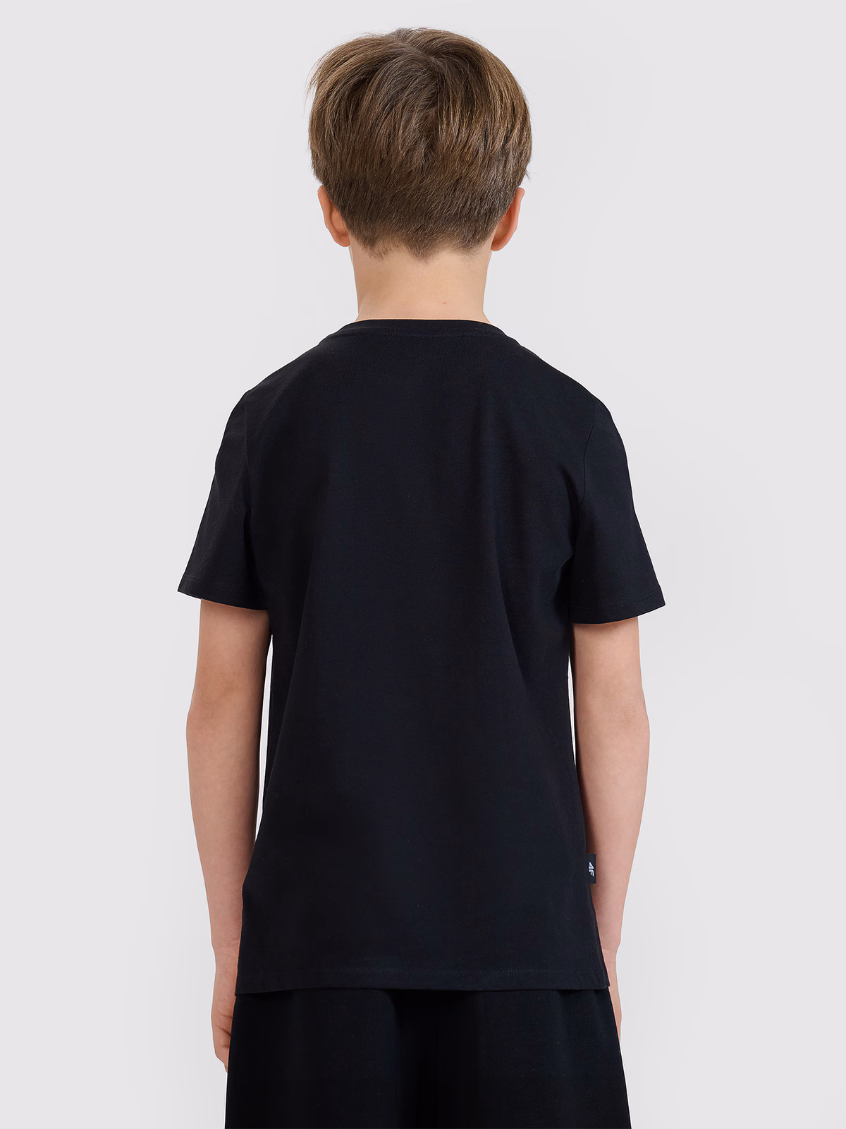 T-shirt regular z nadrukiem chłopięcy - beżowy