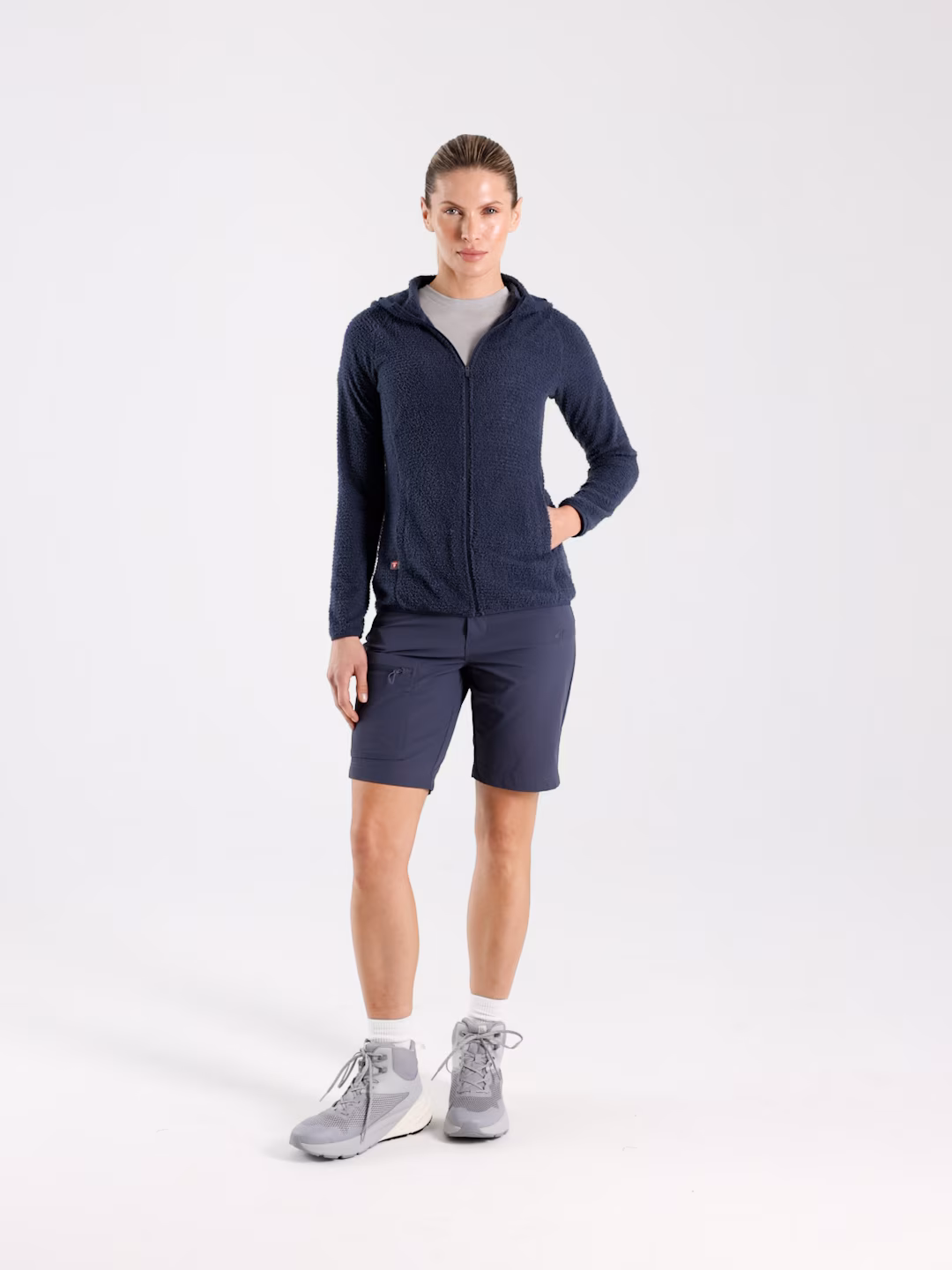 Spodenki trekkingowe szybkoschnące damskie - szare