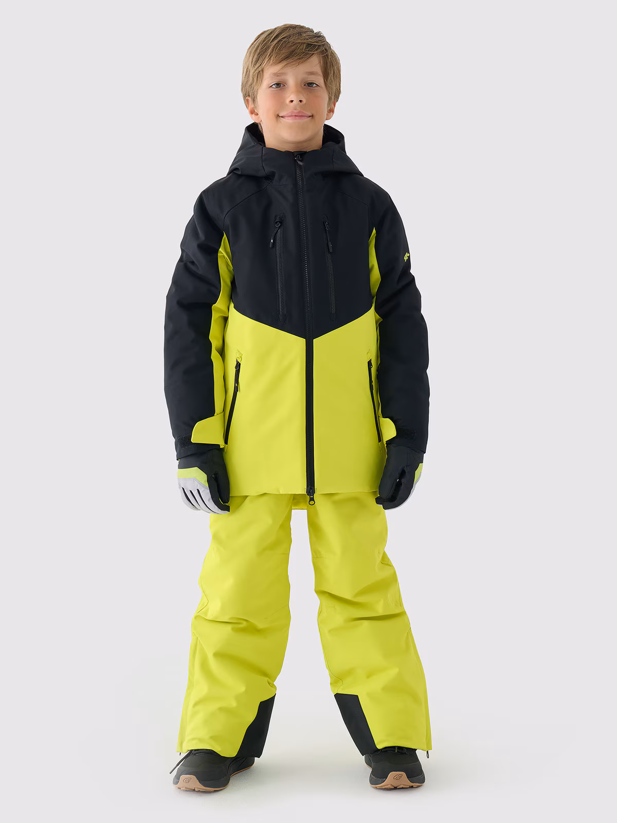 Kurtka narciarska membrana 10000 chłopięca - zielona