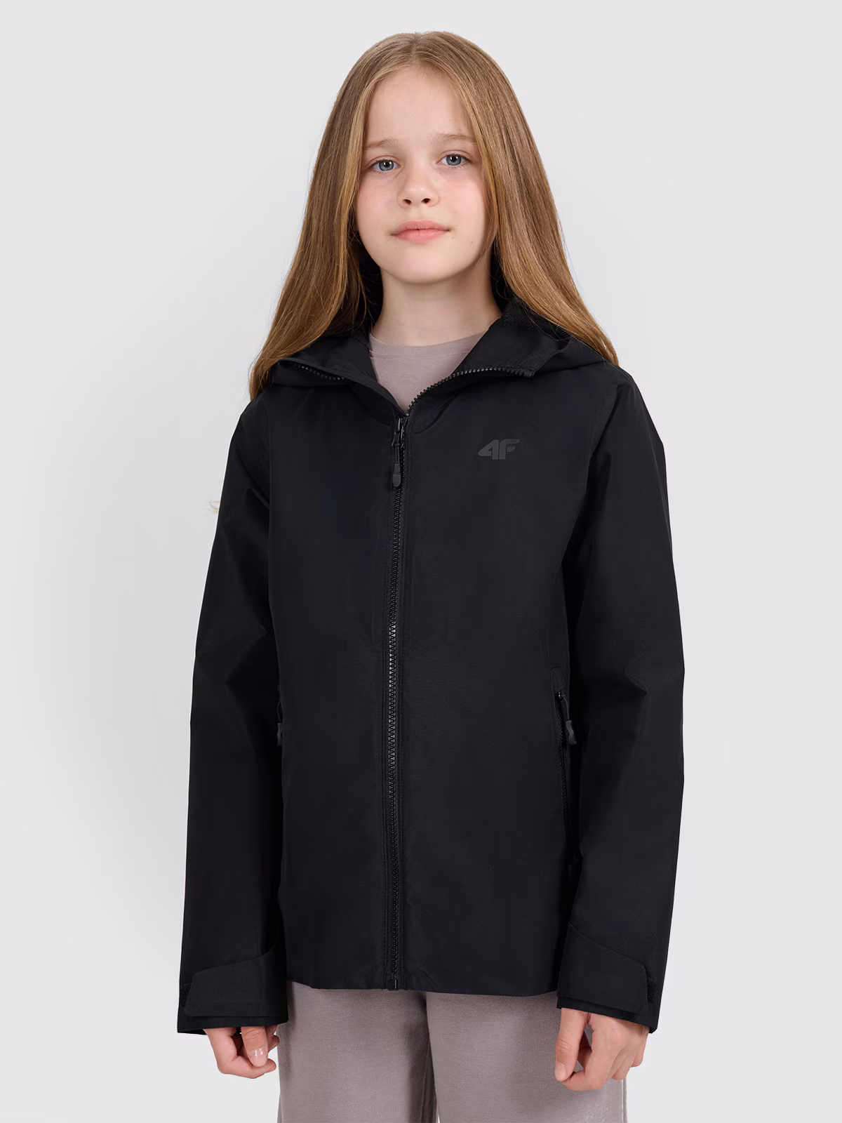 Kurtka przejściowa membrana 5000 dziecięca - czarna