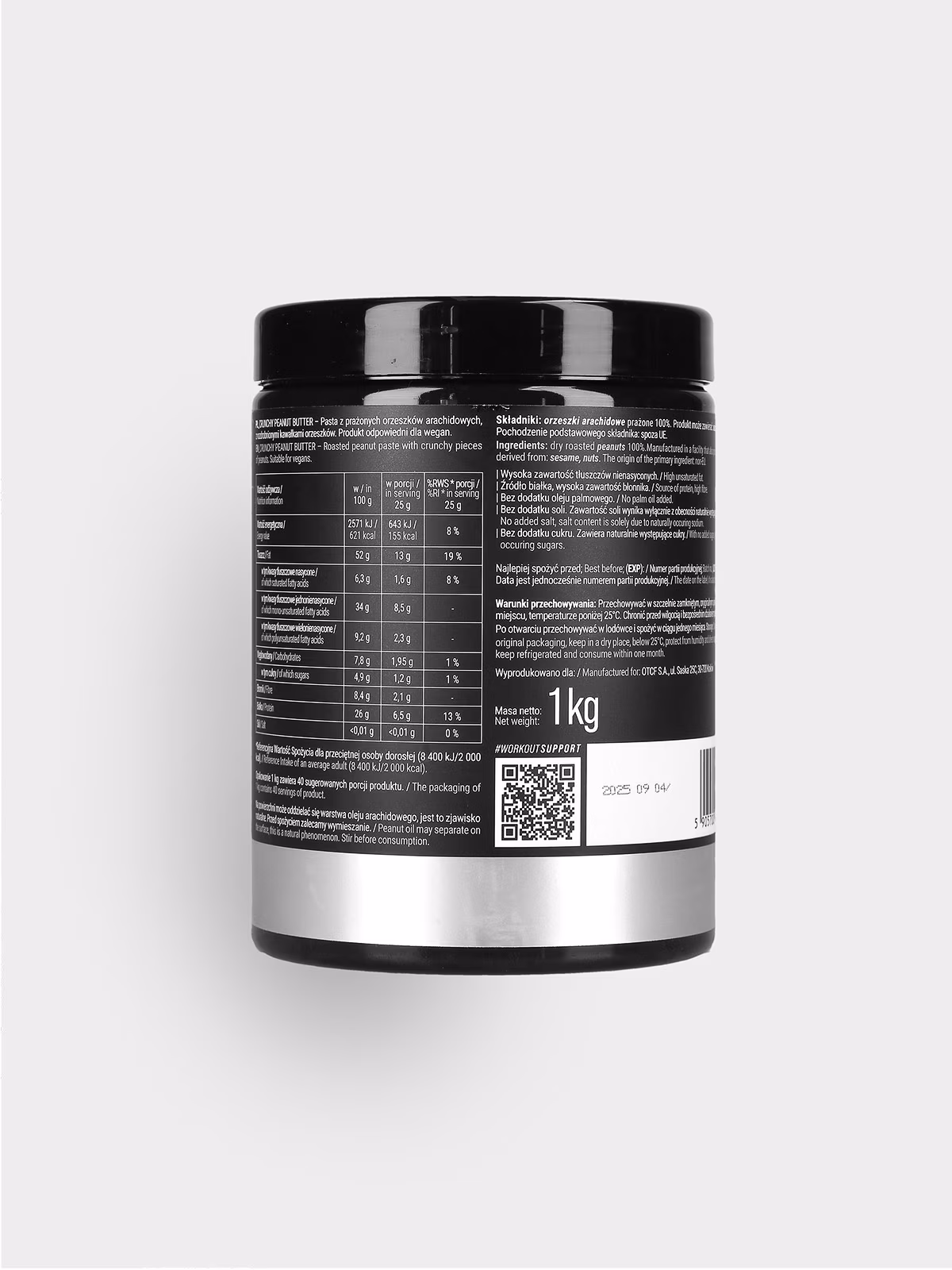 Masło orzechowe crunchy (1000 g)