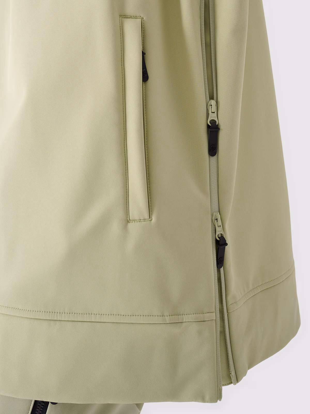 Bluza snowboardowa z softshellu membrana 5000 damska - oliwkowa/khaki