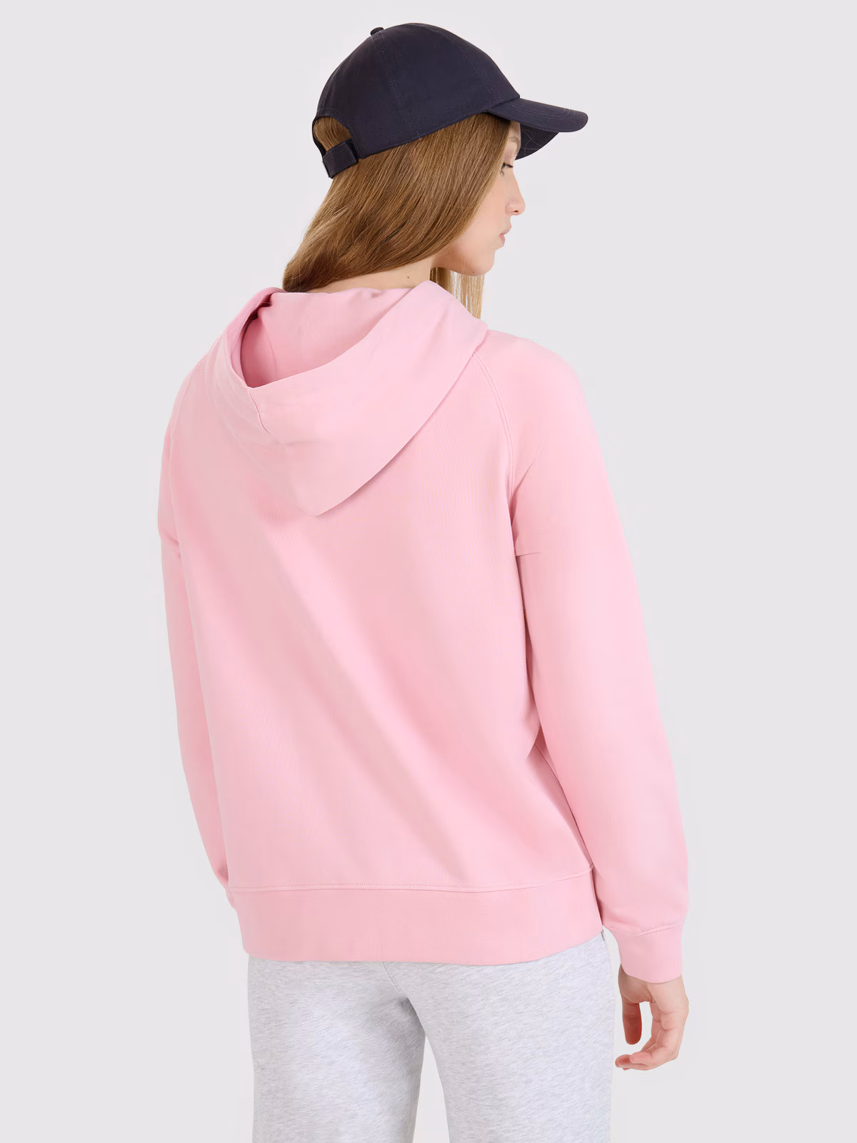 Bluza dresowa rozpinana z kapturem damska - granatowa