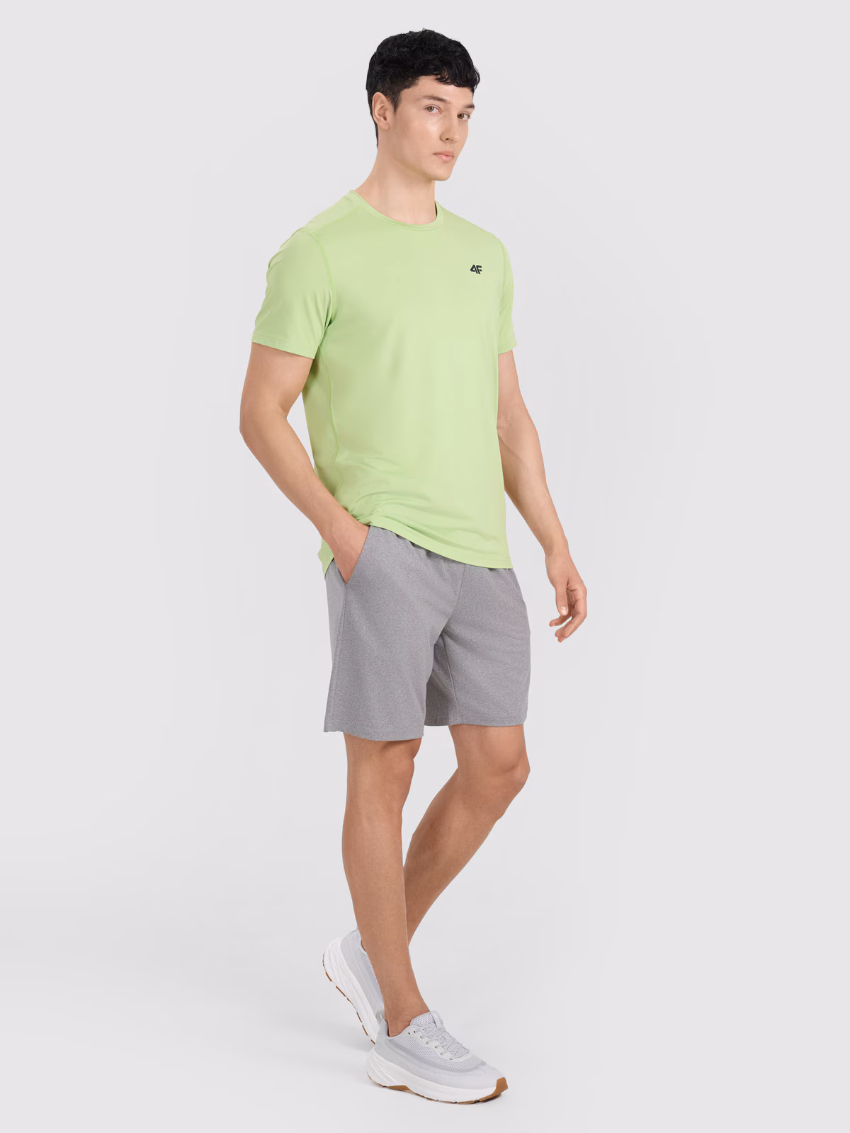 Spodenki treningowe szybkoschnące męskie - szare