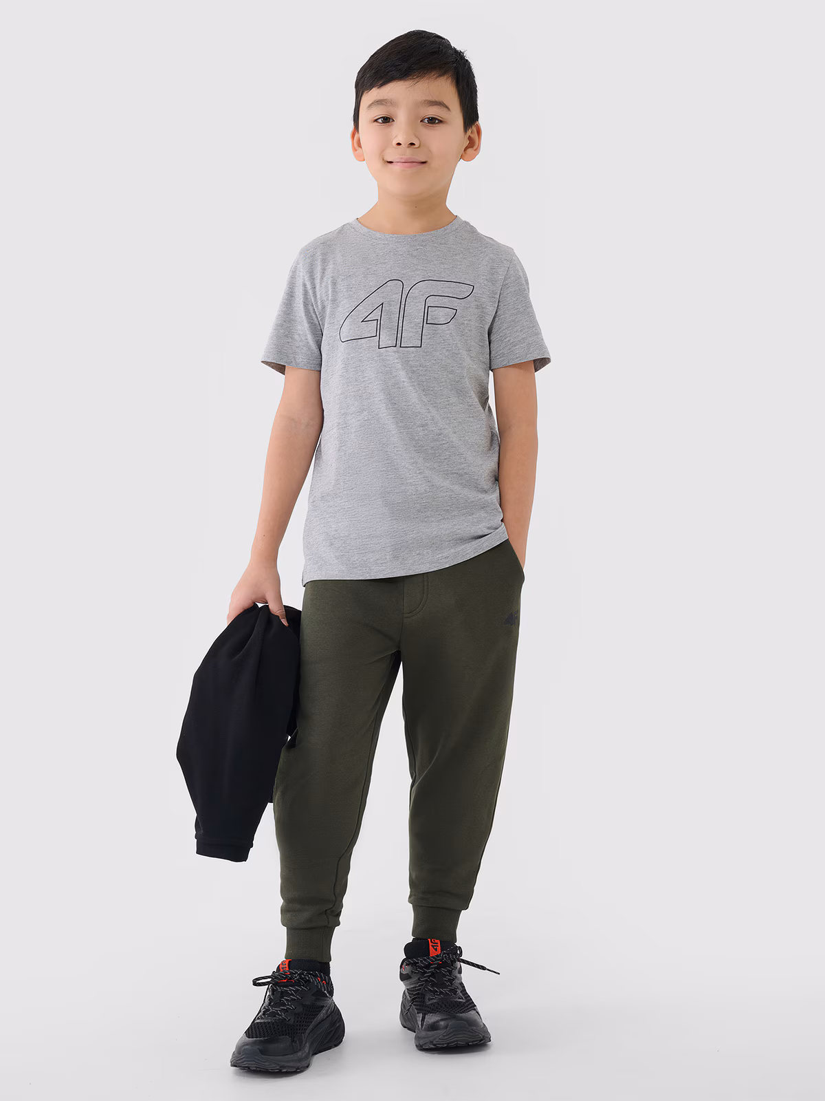 T-shirt z nadrukiem chłopięcy - turkusowy