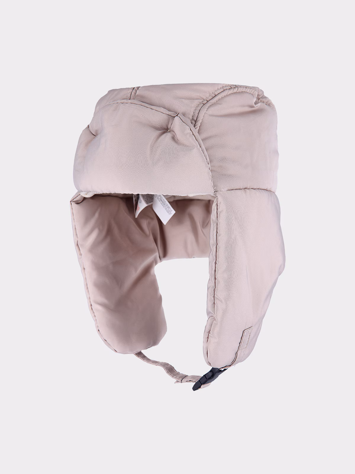 Czapka zimowa pilotka dziecięca - beżowa