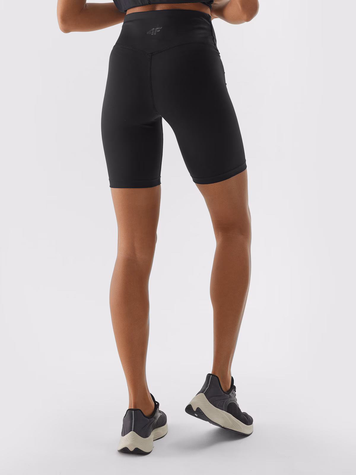 Legginsy krótkie treningowe damskie - fioletowe