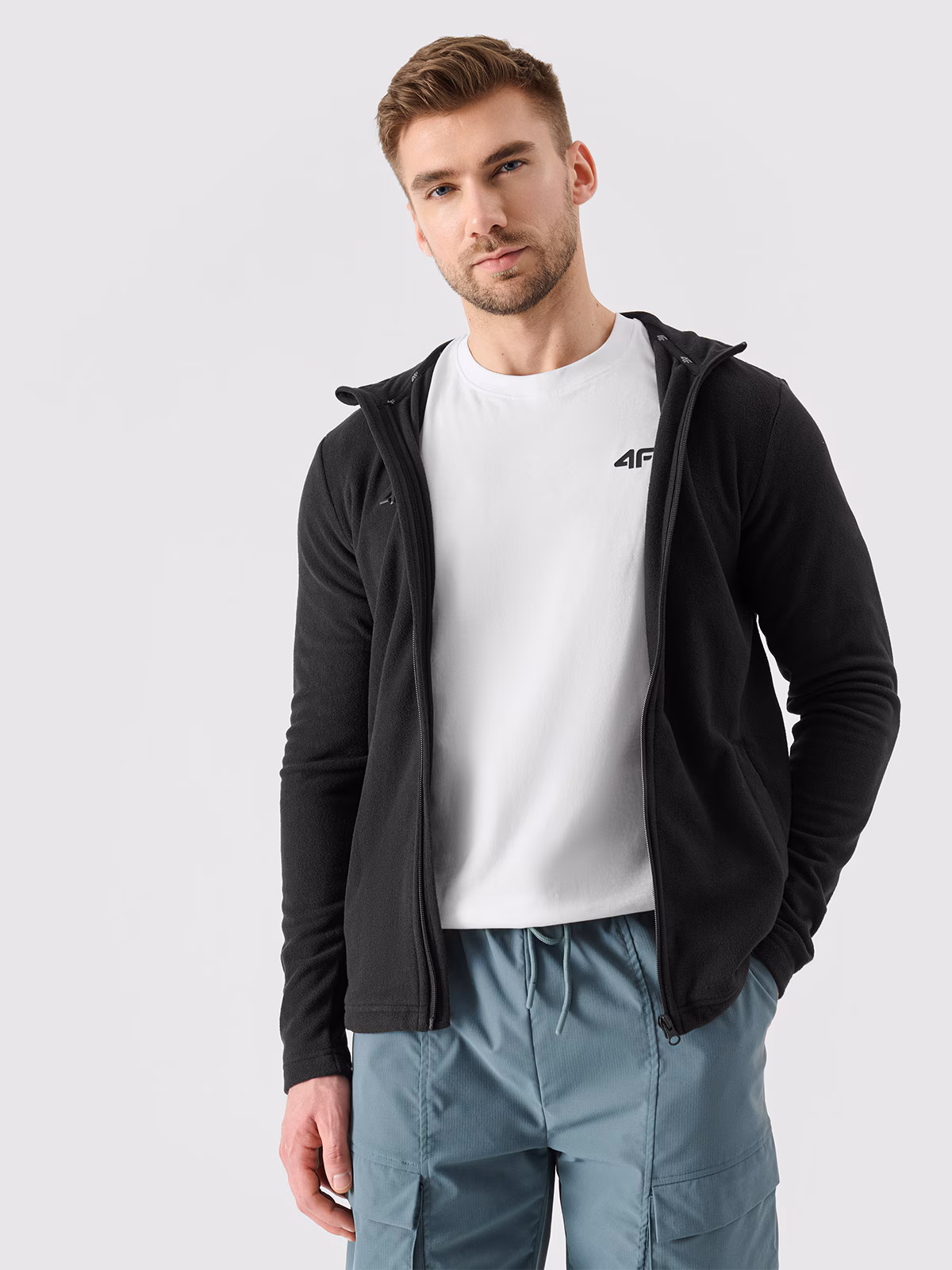 Polar ze stójką regular męski - szary