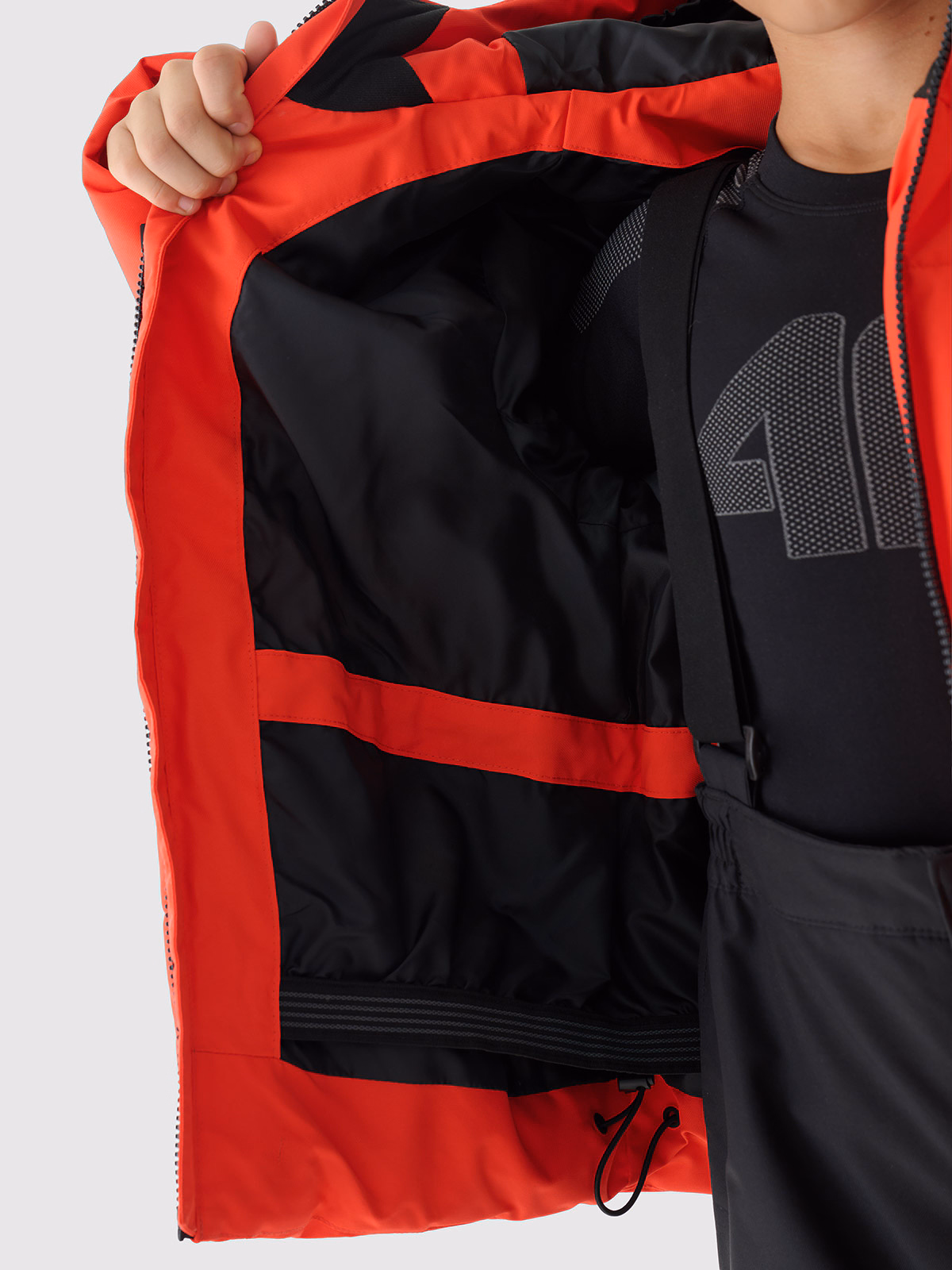 Kurtka narciarska membrana 5000 chłopięca - czerwona