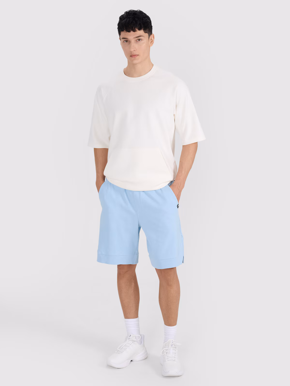 Spodenki dresowe męskie - niebieskie