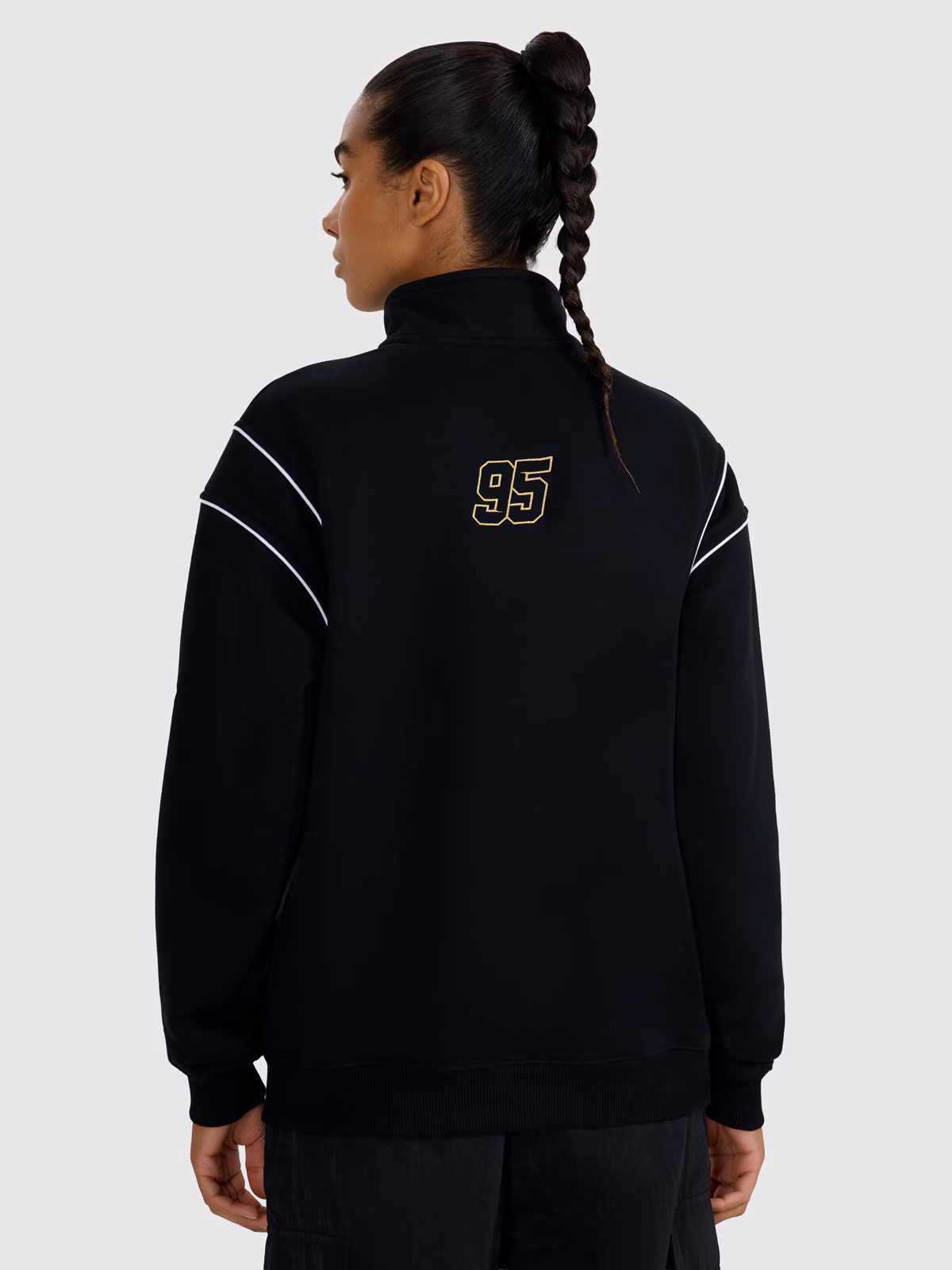 Bluza dresowa rozpinana bez kaptura uniseks 4F x Bartosz Zmarzlik - czarna