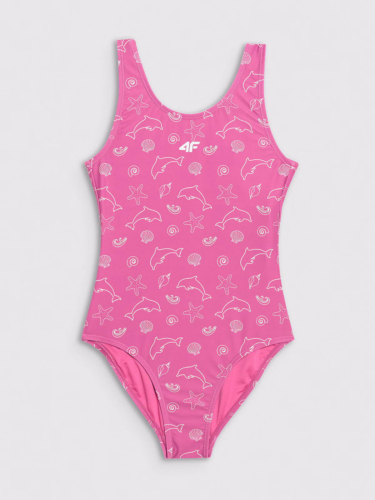 Kostium kąpielowy jednoczęściowy dziewczęcy - multikolor