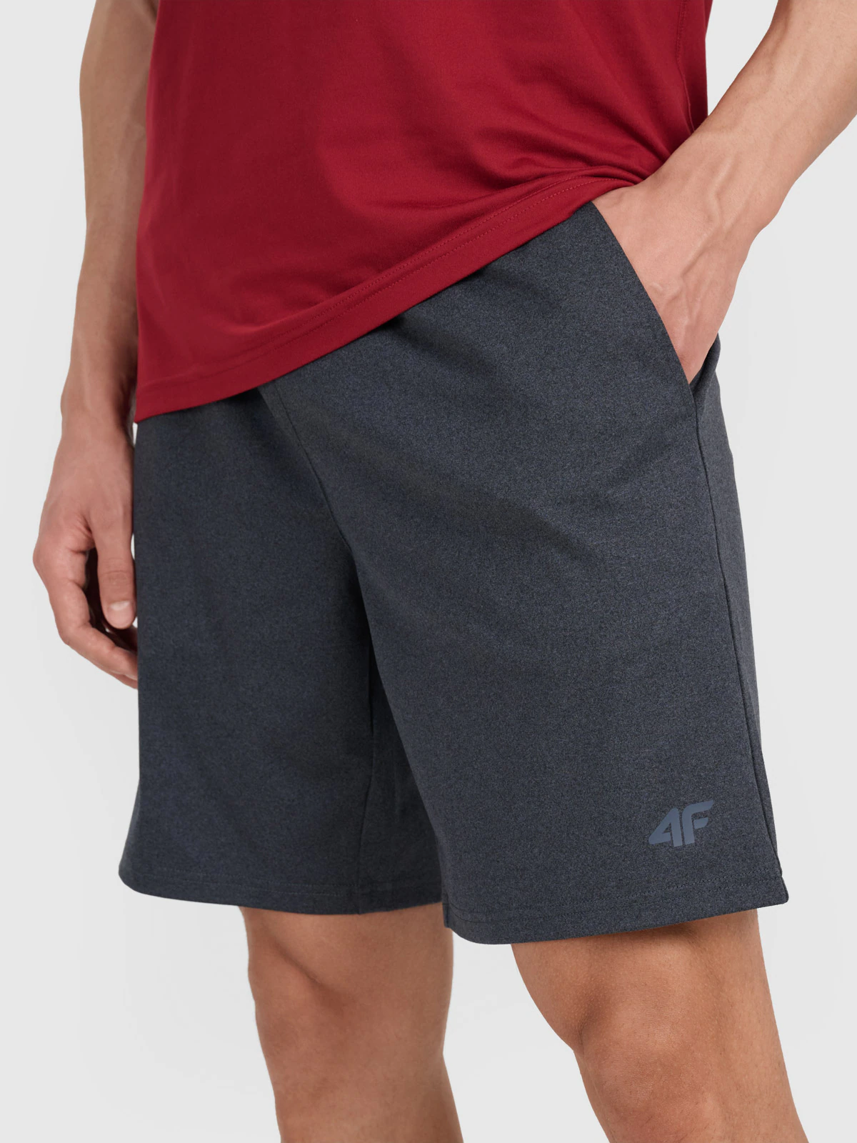 Spodenki treningowe szybkoschnące męskie - szare