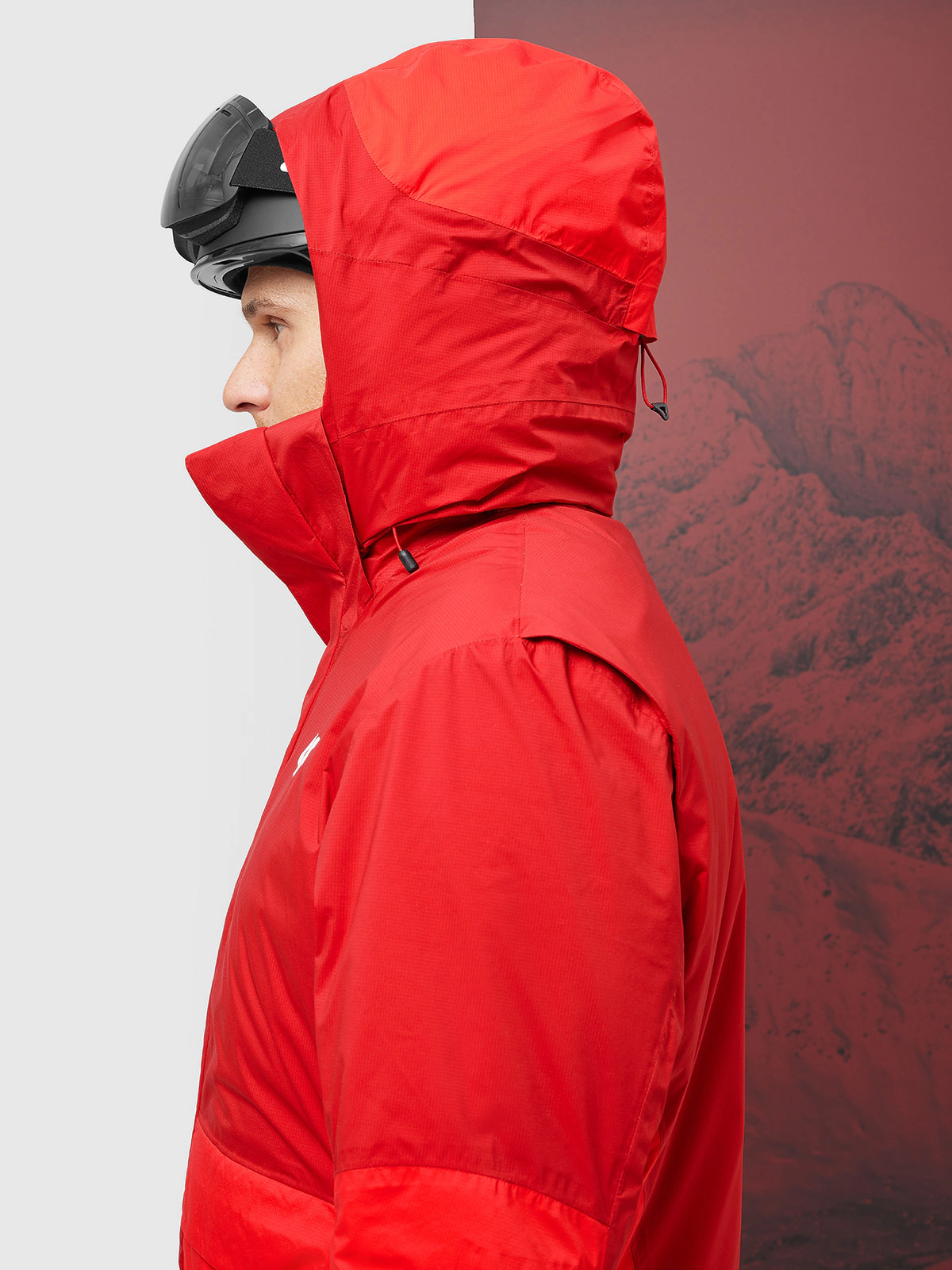 Kurtka narciarska membrana Dermizax 20000 męska - czerwona