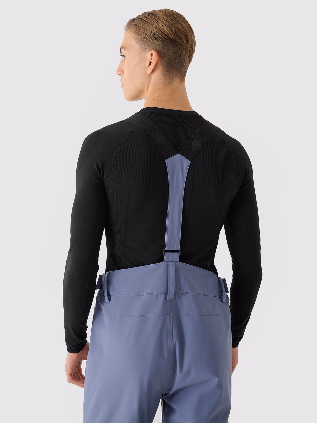 Bielizna termoaktywna bezszwowa (góra) męska - czarna