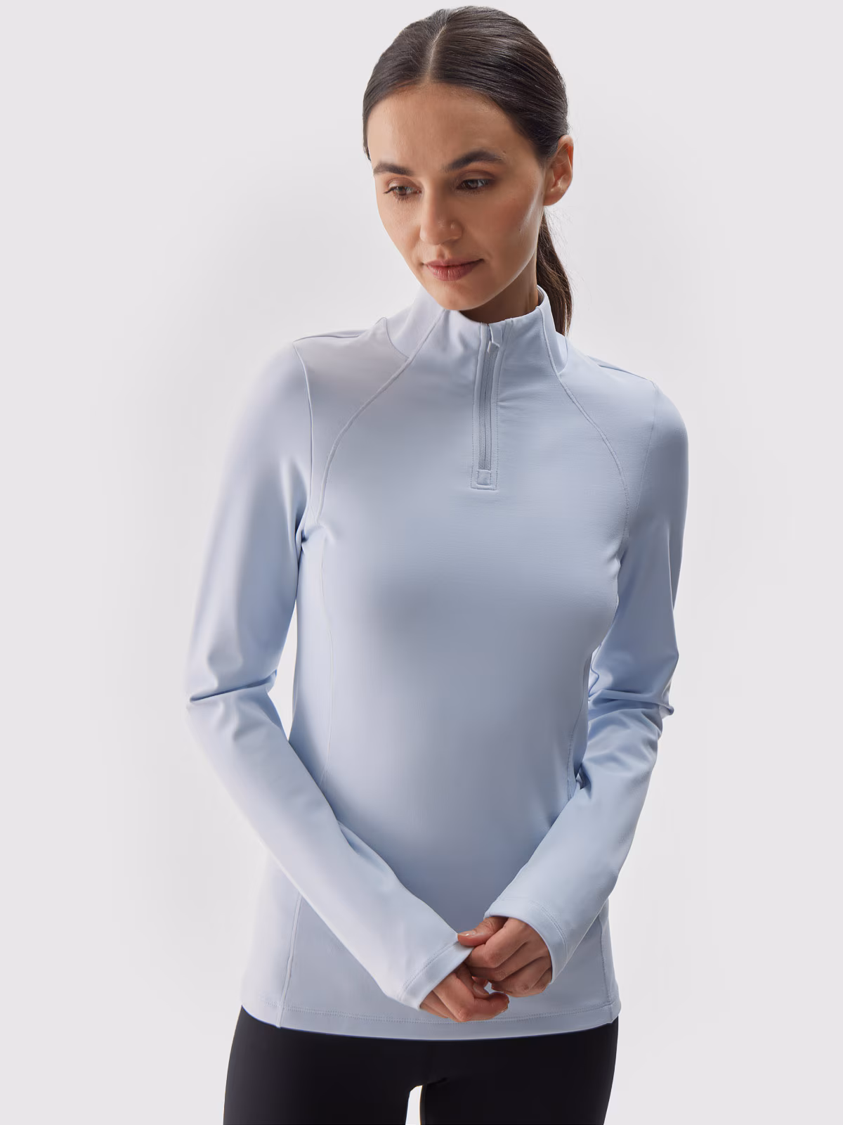 Bielizna termiczna drapana (góra) damska - niebieska