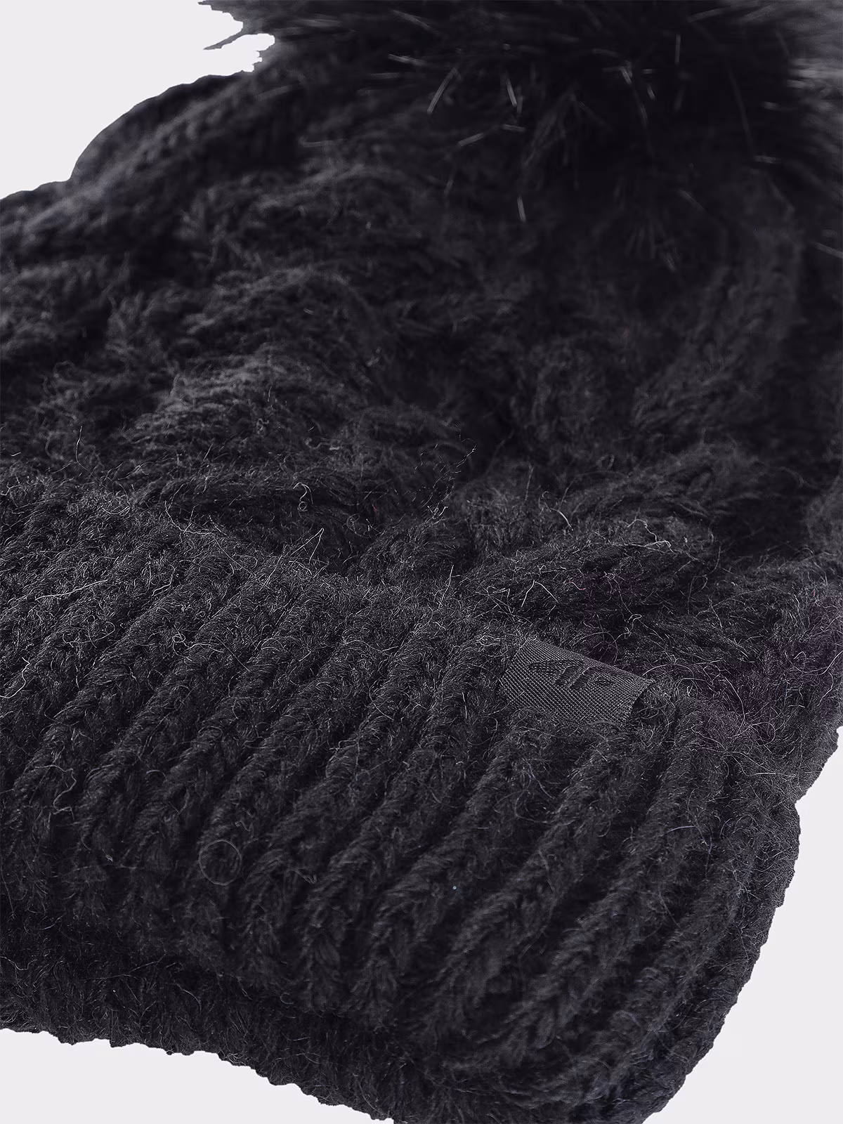 Czapka zimowa dziewczęca - czarna