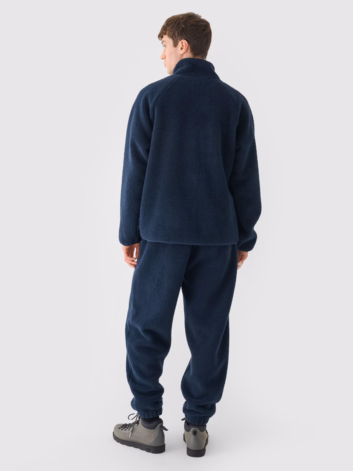 Spodnie sherpa joggery męskie Outhorn - granatowe