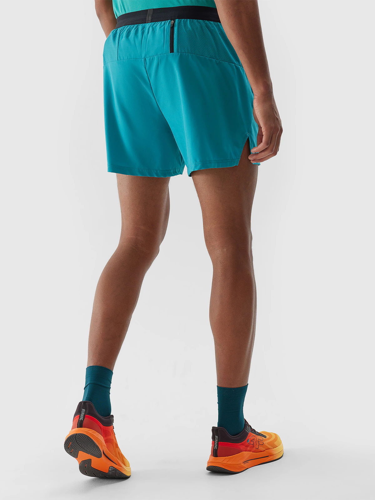 Spodenki do biegania szybkoschnące męskie - turkusowe