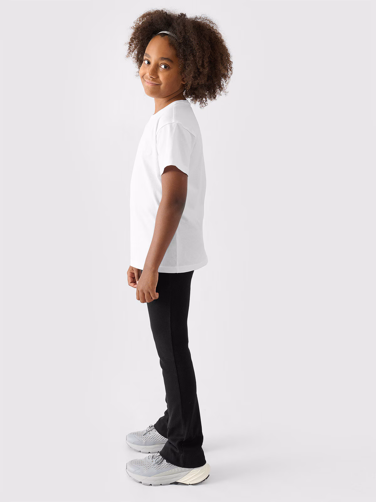 Legginsy dzianinowe dziewczęce - czarne