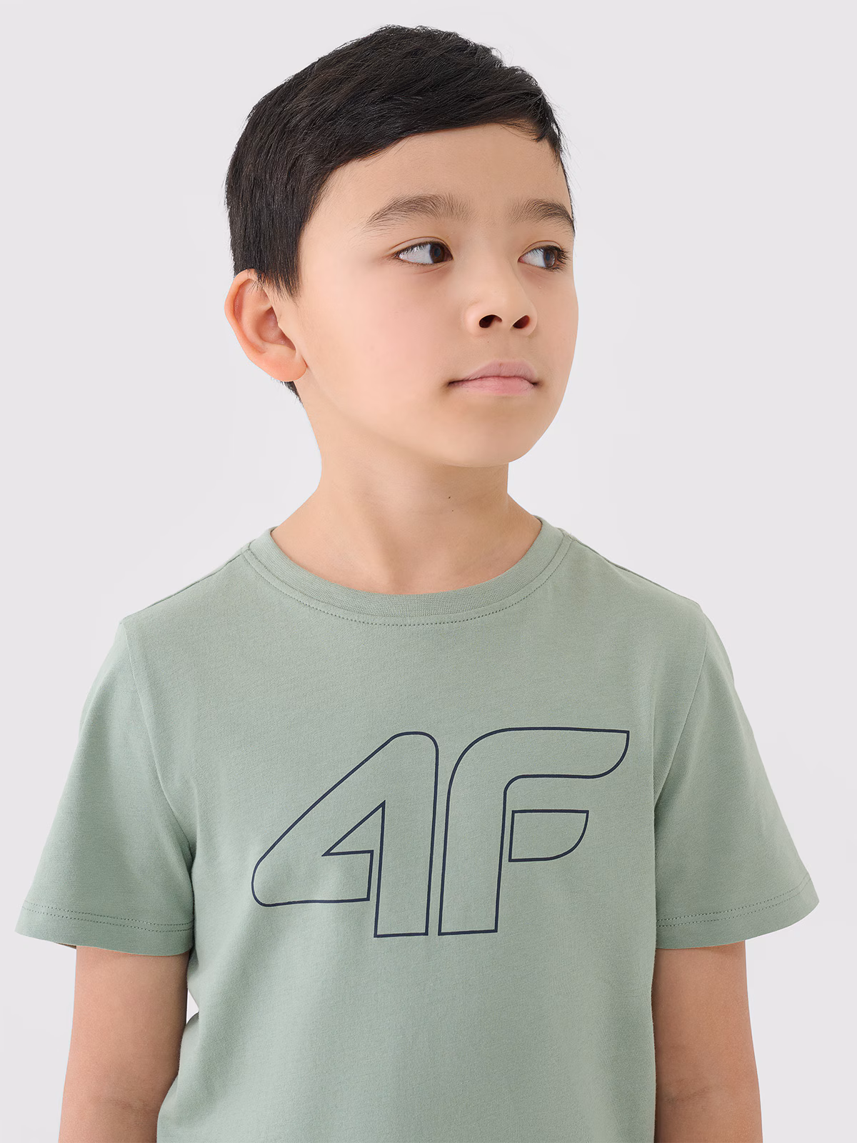 T-shirt z nadrukiem chłopięcy - turkusowy