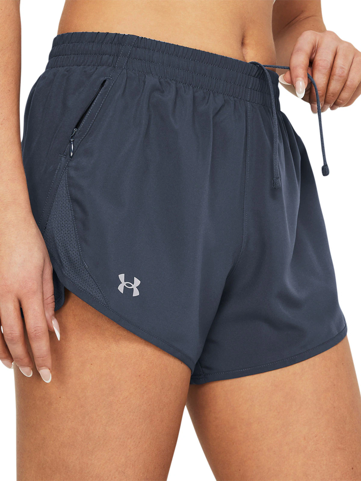 Spodenki do biegania damskie Under Armour UA Fly By 3'' Shorts - szare