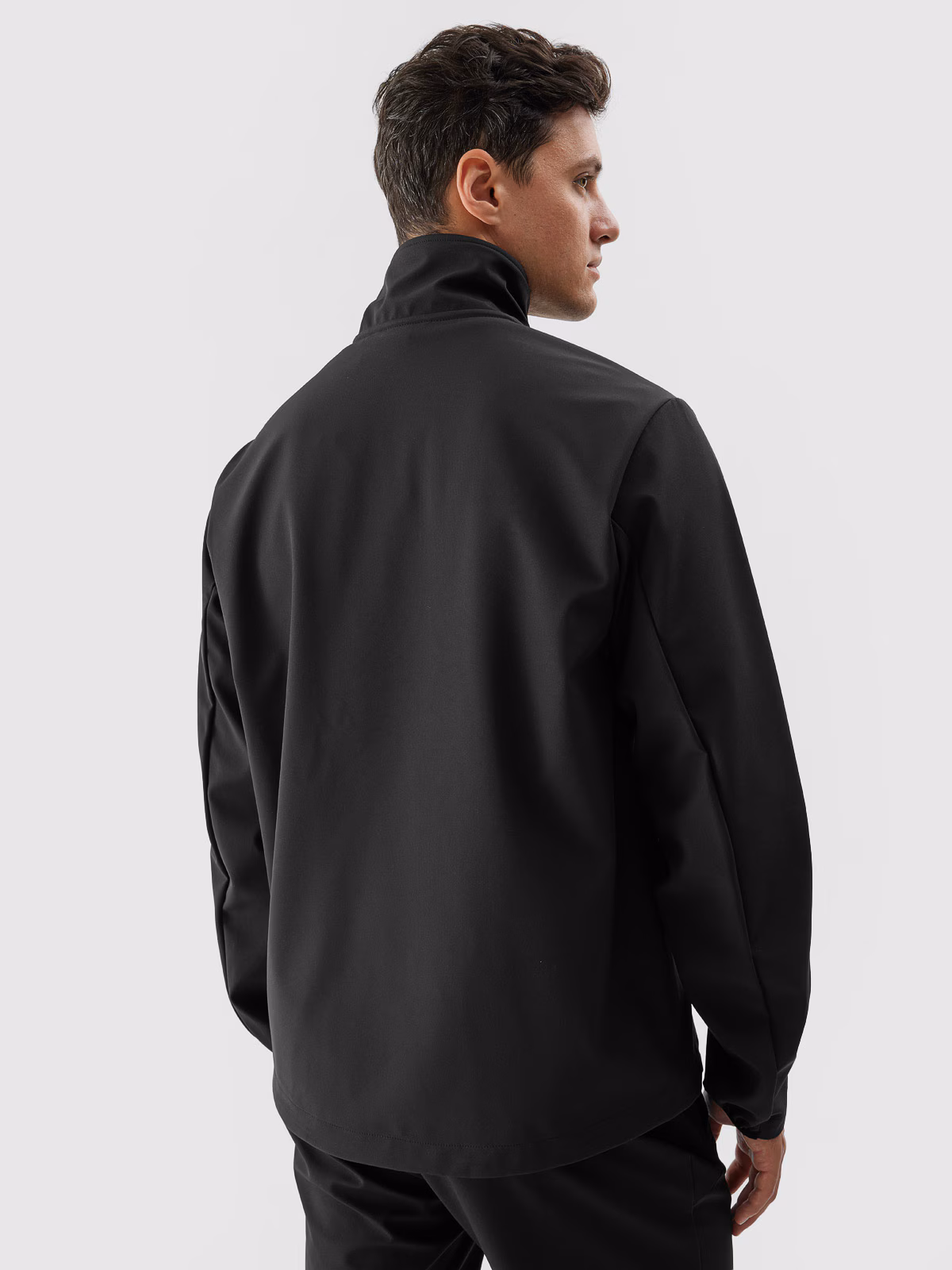 Kurtka softshell wiatroodporna membrana 5000 męska - czarna