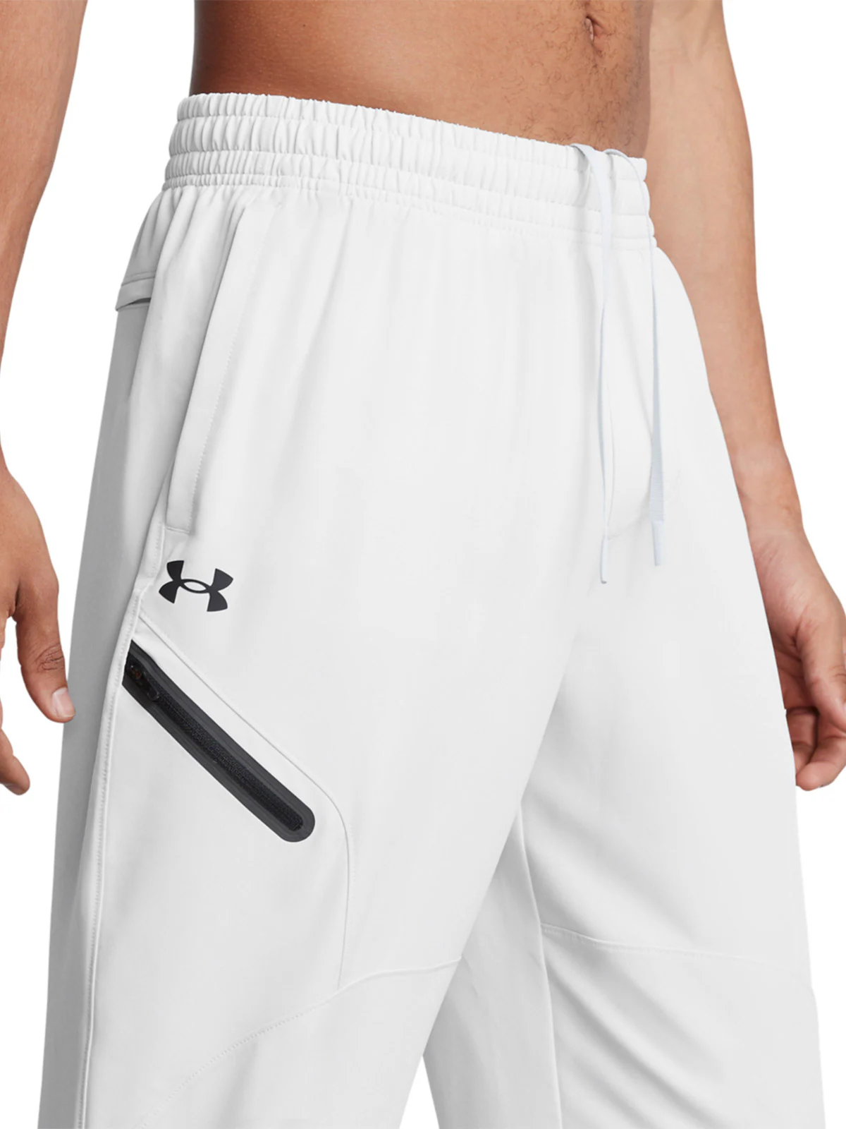 Spodnie treningowe męskie Under Armour UA Unstoppable Joggers - białe