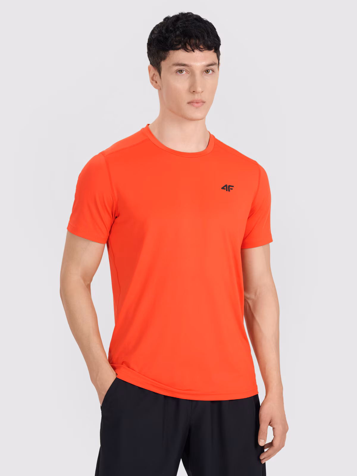 Koszulka treningowa szybkoschnąca męska - turkusowa