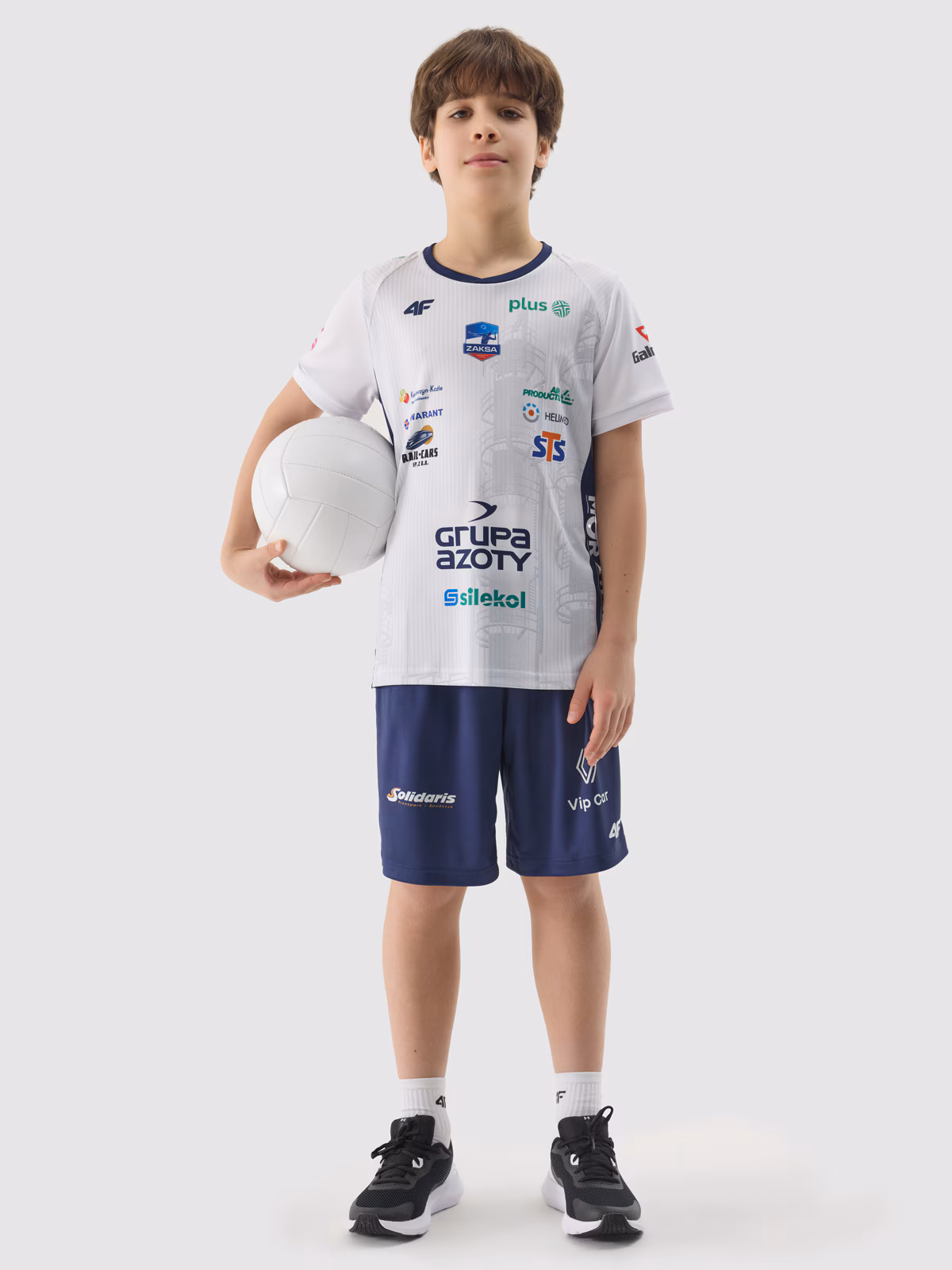 Koszulka replika domowa z sezonu 2023/24 dziecięca 4F x Grupa Azoty ZAKSA KK - multikolor