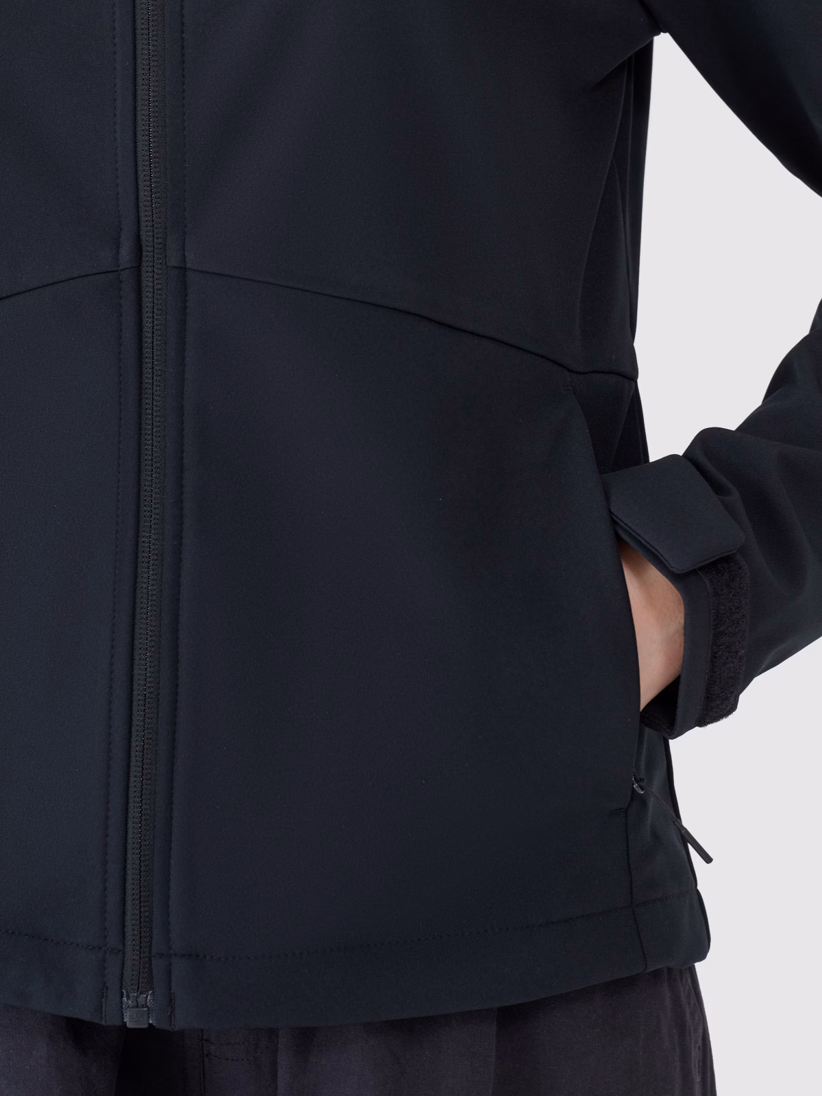 Kurtka softshell wiatroodporna membrana 5000 damska - czarna