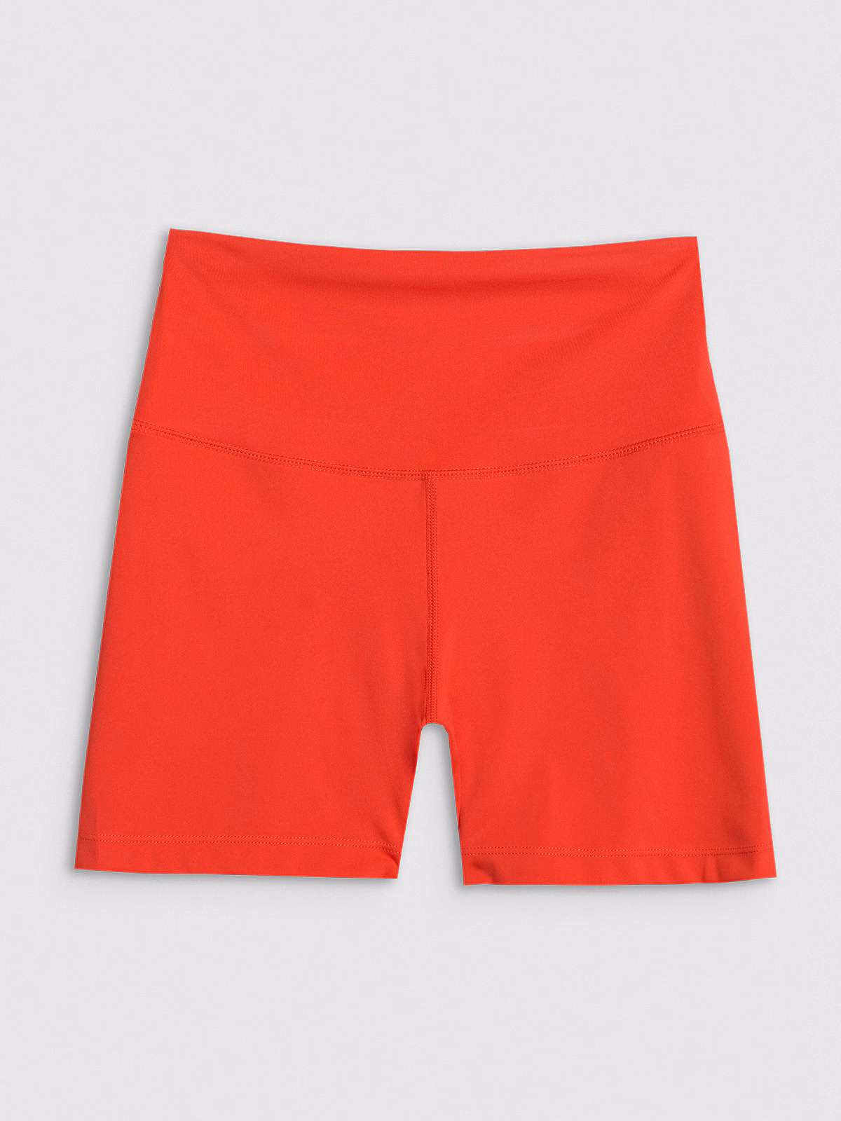 Legginsy krótkie treningowe damskie - czerwone