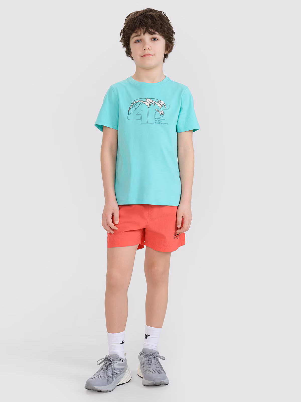 T-shirt regular z nadrukiem chłopięcy - zielony